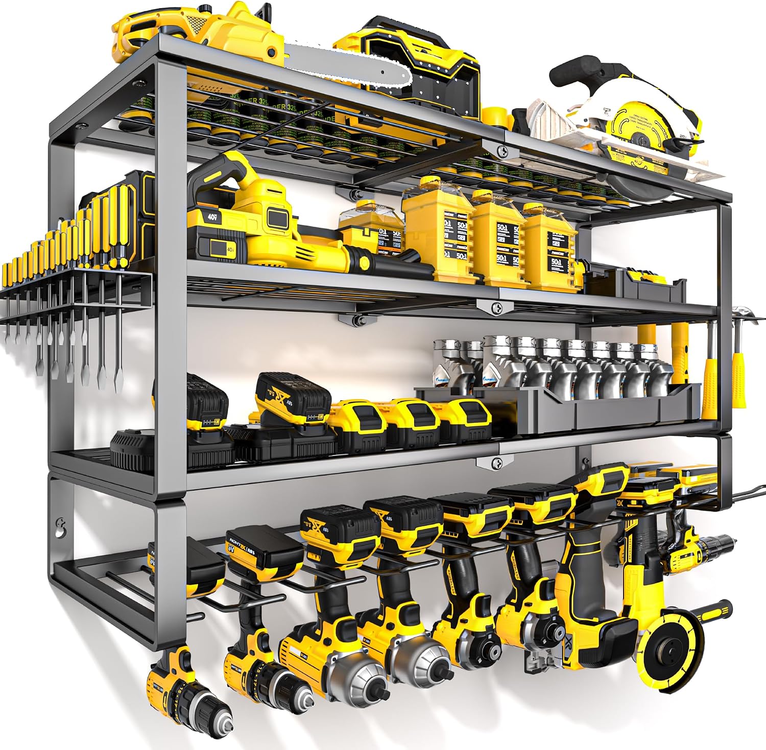 Power Tools Toolstation - 대형 전동 공구 정리대 벽걸이형, 고하중