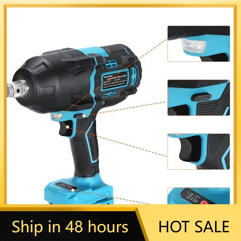 Heimerdinger 1600N 무선 브러시리스 임팩 - Power Tools Cordless 리뷰 및 가격