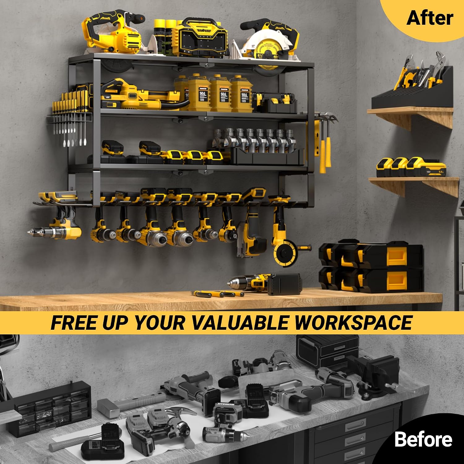 대형 전동 공구 정리대 벽걸이형, 고하중 금속 무선 드 - Power Tools Toolstation 리뷰 및 가격