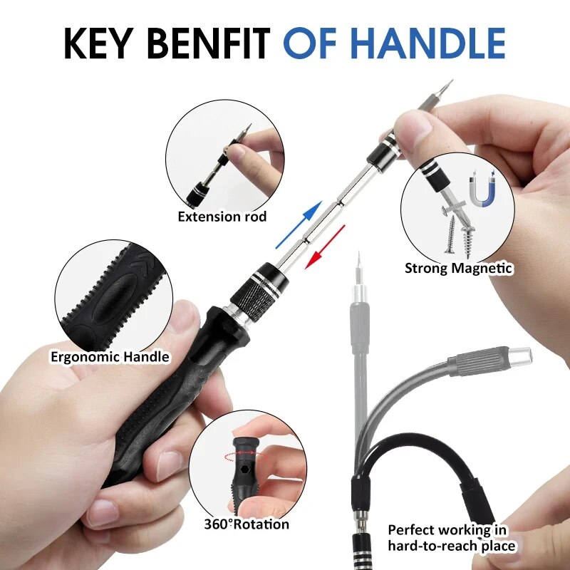 115/117 in 1 정밀 드라이버 세트 자기 Tor - Xiaomi Power Tools 리뷰 및 가격