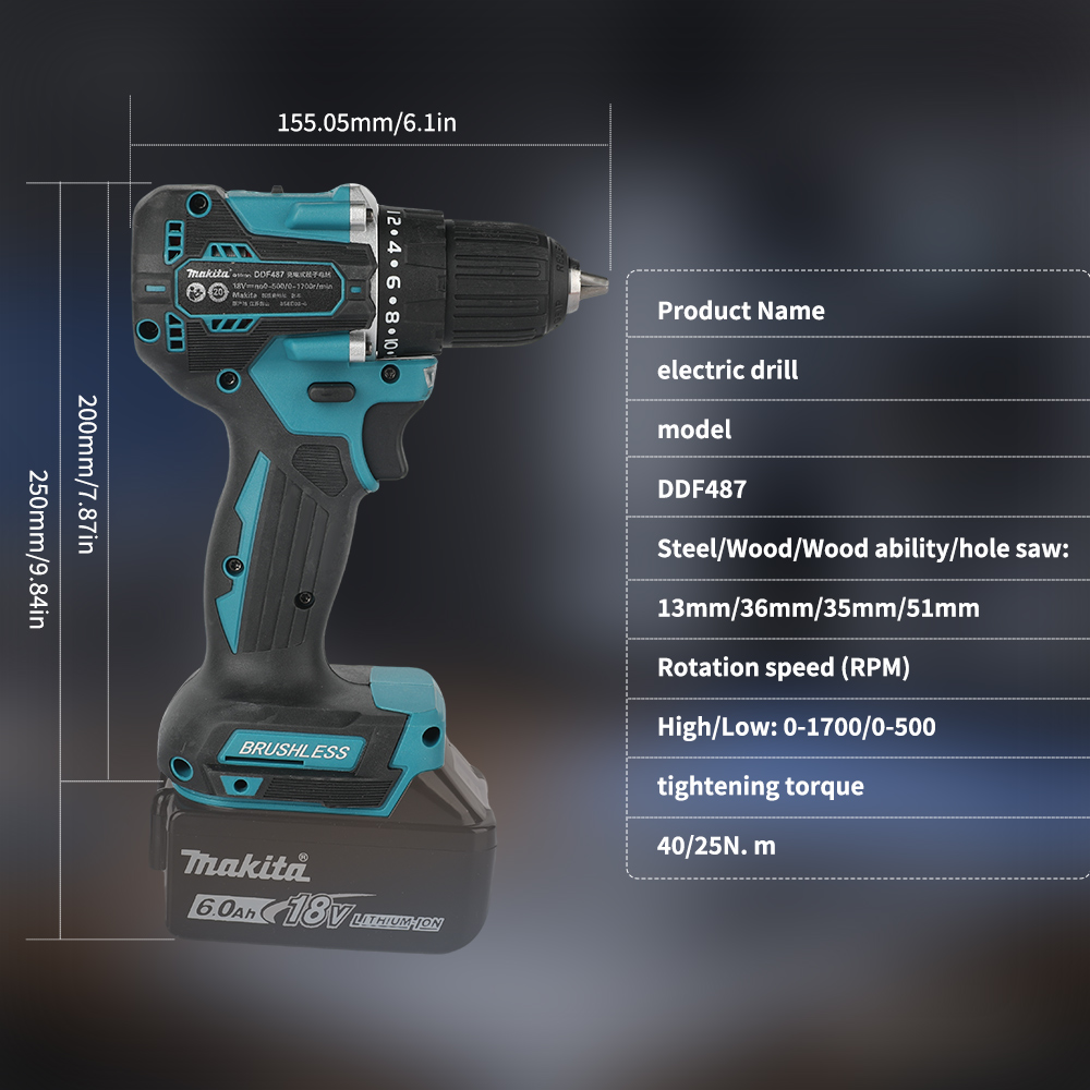 18V 브러시리스 무선 드릴 410W 40N·m 2단  - Power Tools Aeg 리뷰 및 가격