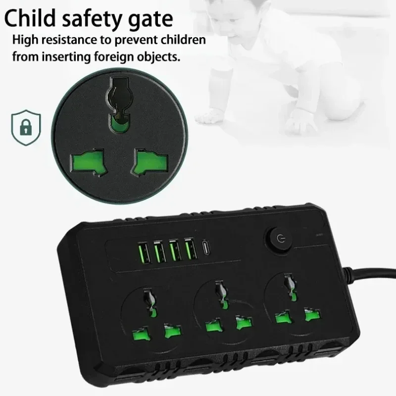 4개의 USB 포트와 1개의 타입-C 포트가 있는 멀티 - Power Tools Extension 리뷰 및 가격