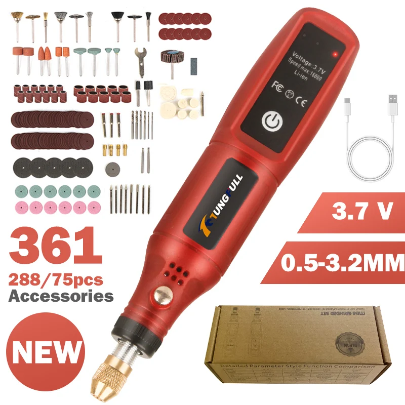 USB 충전식 무선 조각펜 무선 전동 드릴 로터리 도구 - Power Tools Aeg 리뷰 및 가격