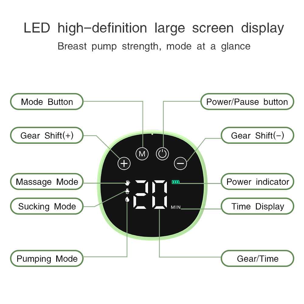 핸즈프리 웨어러블 전기 유축기 LED 디스플레이 역류  - Power Tools Display 리뷰 및 가격