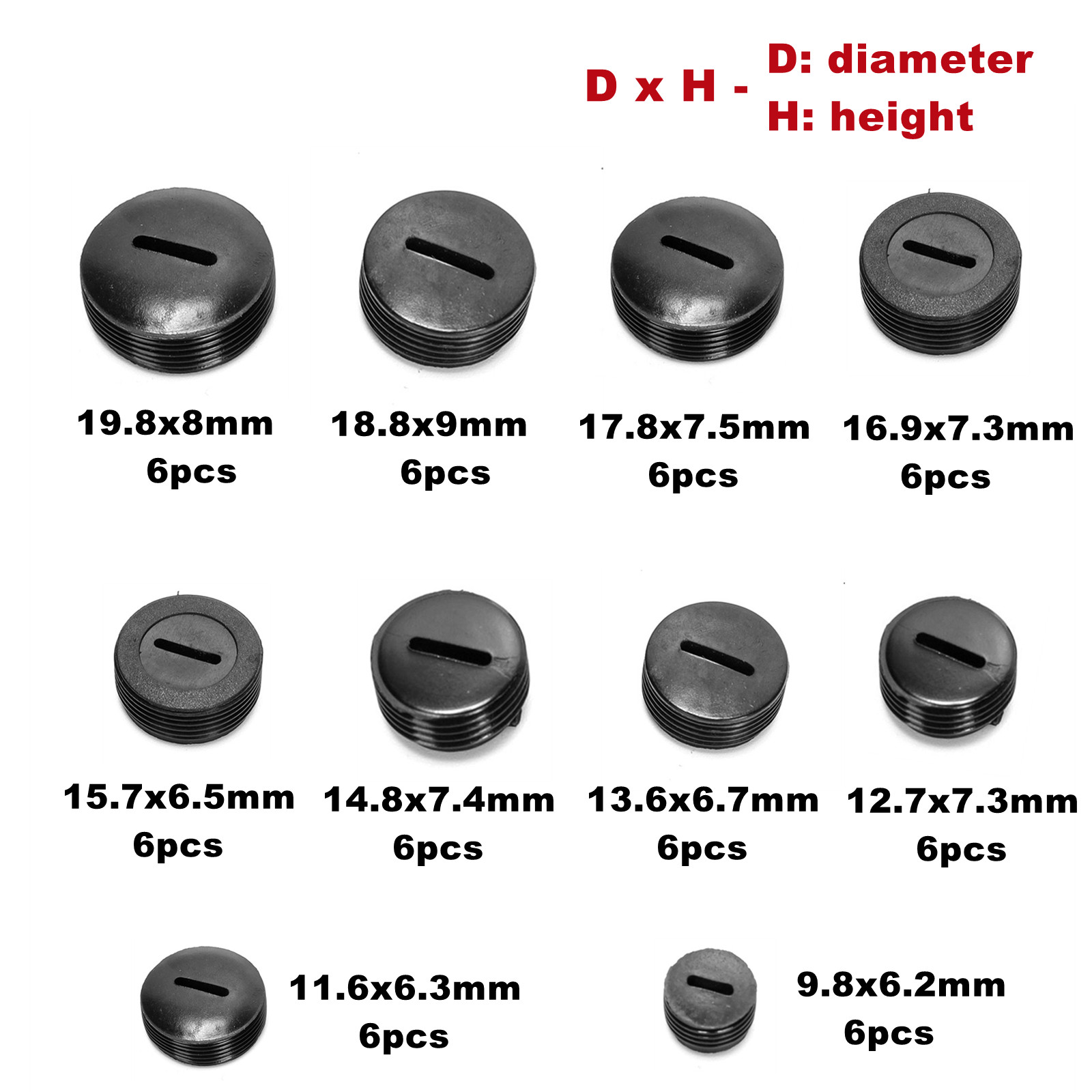 60 개/몫 범용 카본 브러쉬 커버 플라스틱 외부 스레 - Power Tools List 리뷰 및 가격
