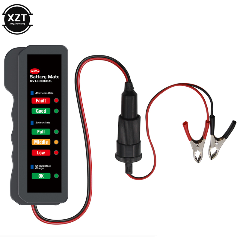 자동차 배터리 테스터 6 LED 디스플레이 시가 라이터 - Power Tools Display 리뷰 및 가격