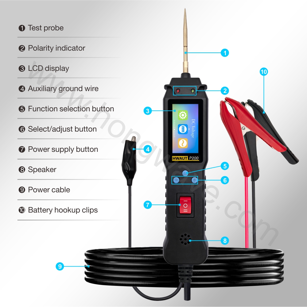 HWAUT P200 스마트 자동차 회로 테스터 2m 스 - Power Tools Display 리뷰 및 가격